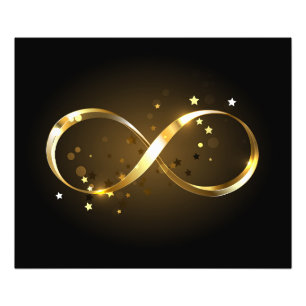 Golden Infinity Symbol Photo Print