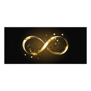 Golden Infinity Symbol Rack Card