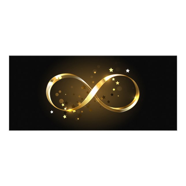 Golden Infinity Symbol Rack Card (Front)