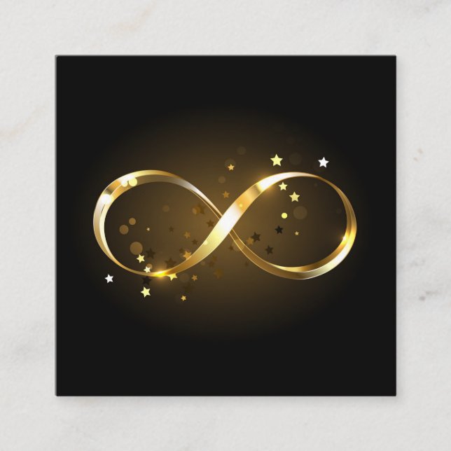 Golden Infinity Symbol Referral Card (Front)
