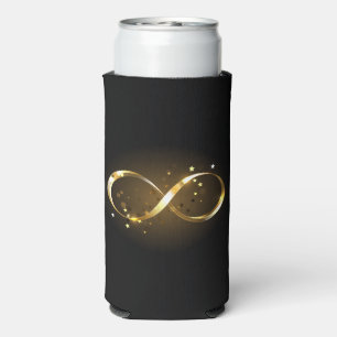 Golden Infinity Symbol Seltzer Can Cooler