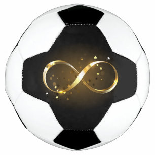 Golden Infinity Symbol Soccer Ball