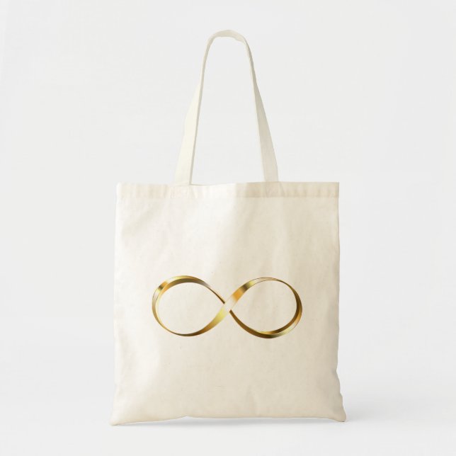 Golden Infinity Symbol Tote Bag (Front)