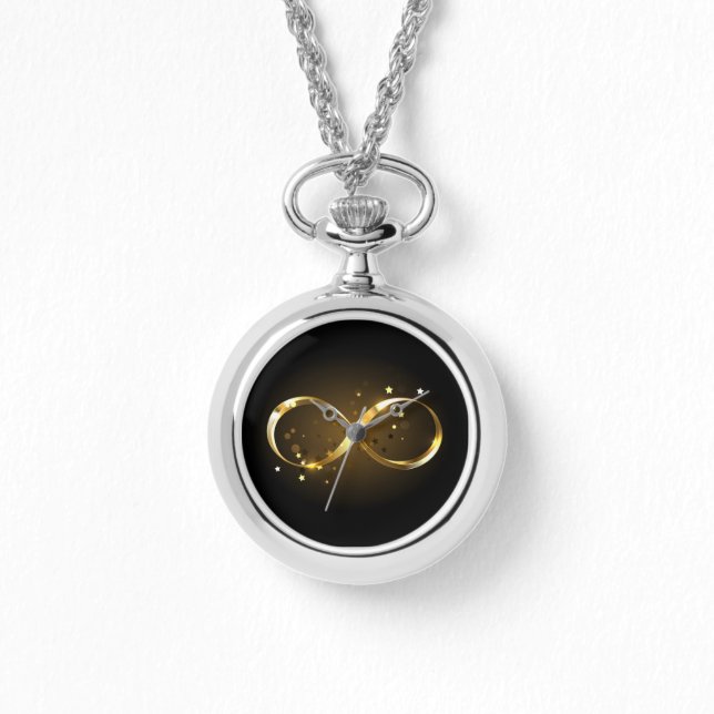Golden Infinity Symbol Watch (Front)
