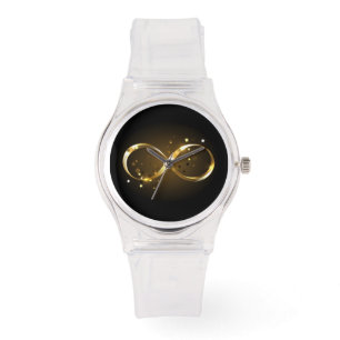 Golden Infinity Symbol Watch