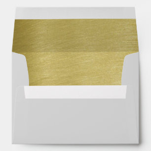 golden inside pastel grey envelopes
