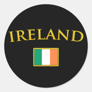 Golden Ireland Classic Round Sticker