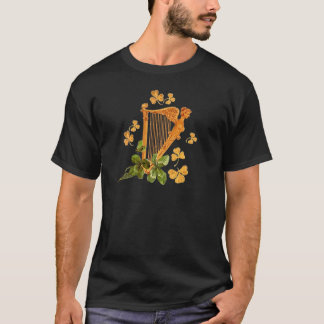 Golden Irish Harp - Erin Go Bragh T-Shirt