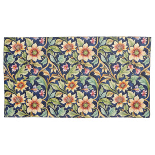 Golden Islamic Style Flowers Pillowcase