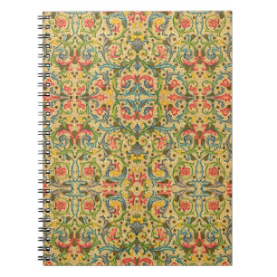 Golden Italian Arabesque Pattern Notebook