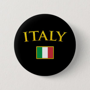 Golden Italy 6 Cm Round Badge