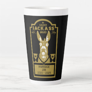 Golden Jackass Award Latte Mug