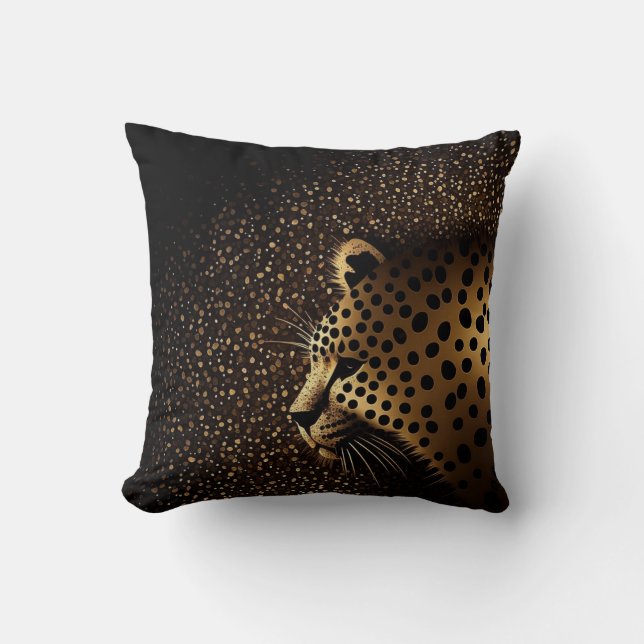 Golden Jaguar Pattern           Cushion (Front)