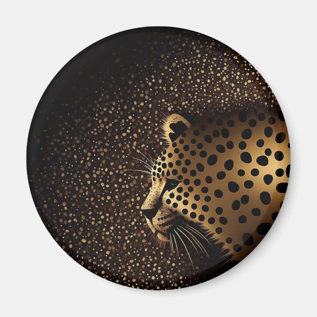 Golden Jaguar Pattern           Magnet (Front)