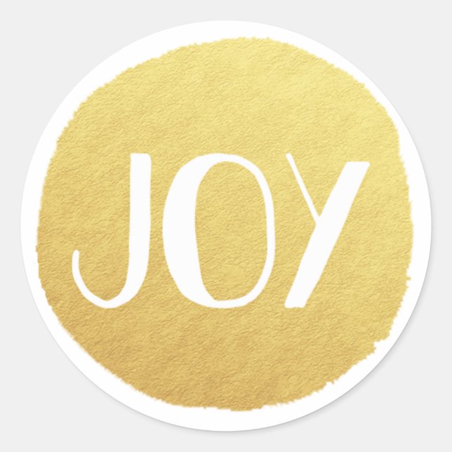 Golden Joy Holiday Sticker (Front)