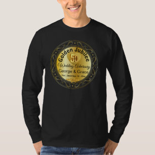 Golden Jubilee 50th Anniversary Gift for Wife on T-Shirt