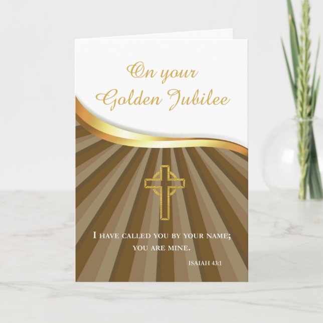 Golden Jubilee of Religious Life, 50 Year Annivers Card (Front)