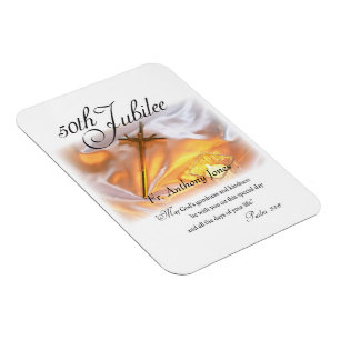 Golden Jubilee Religious Life, Cross Candle Magnet
