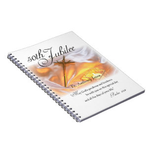 Golden Jubilee Religious Life, Cross Candle Notebook