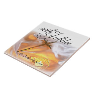 Golden Jubilee Religious Life, Cross Candle Tile