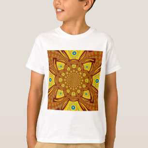 Golden Kaleidoscope Art Print T-Shirt