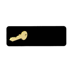 Golden key return address label