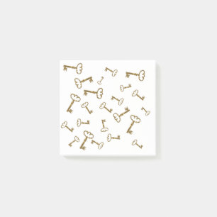 Golden keys, vintage keys Post-it Note