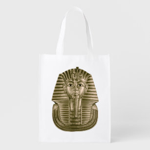 Golden King Tut Reusable Grocery Bag
