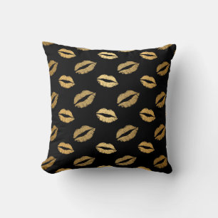 Golden kisses cushion