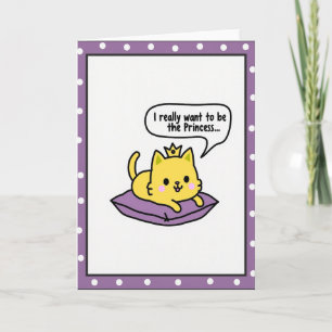 Golden Kitty Mothers Day Wish Card