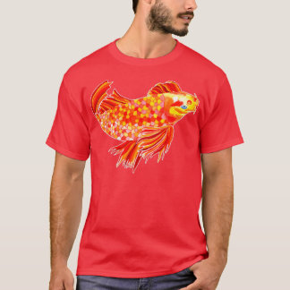Golden Koi Carp original watercolour T-Shirt