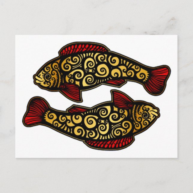 Golden Koi Postcard (Front)