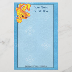 Golden Koi Stationery