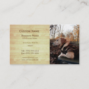 Golden Lab - A Duck Hunter's Best Friend Business Card