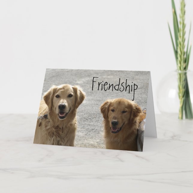 Golden Lab Friends Card (Front)