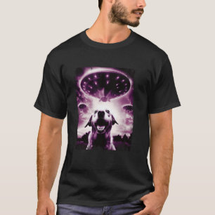 Golden Lab Selfie Keep Calm Aliens Invasion UFOs S T-Shirt