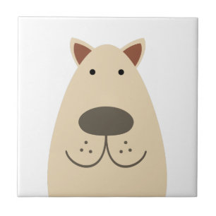 Golden Labrador Dog Ceramic Tile