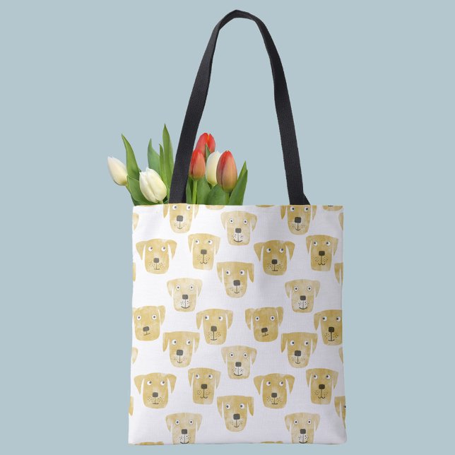 Golden Labrador Dogs Tote Bag (Creator Uploaded)