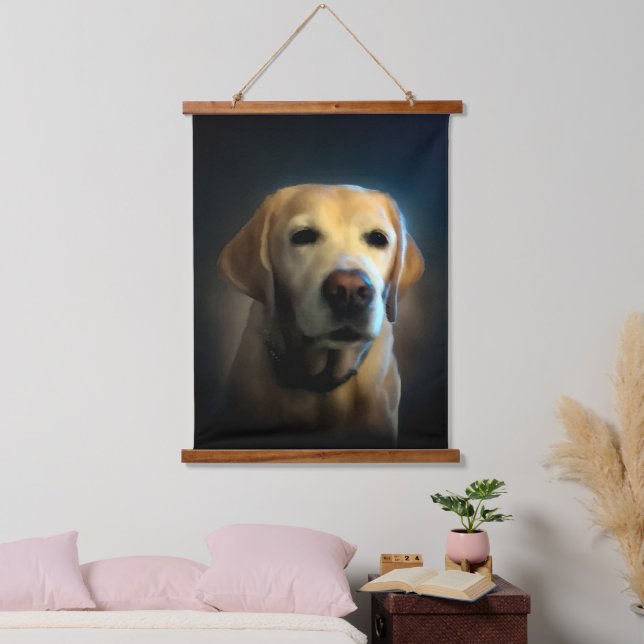 Golden Labrador Hanging Tapestry (Bedroom)