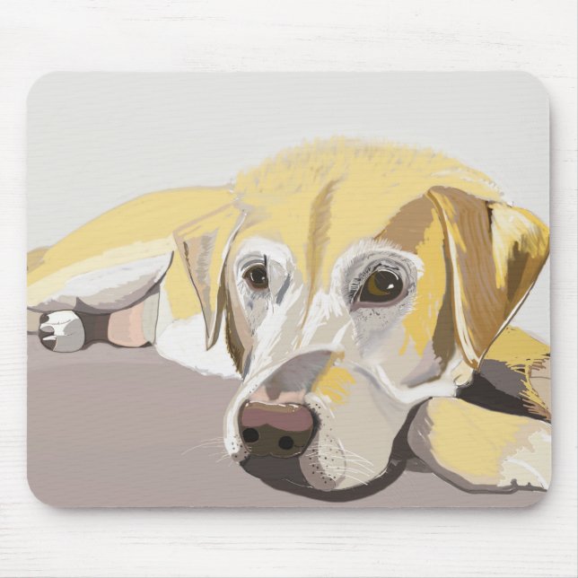 Golden Labrador Mouse Pad (Front)