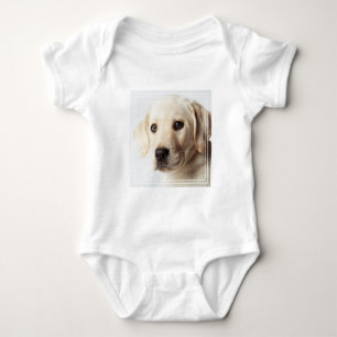 Golden Labrador Puppy Closeup Baby Bodysuit