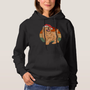 Golden Labrador Puppy Santa Hat Christmas Dog Hoodie