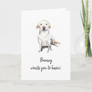 Golden Labrador retriever customised Mother’s day Card