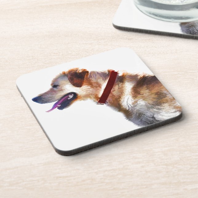 Golden Labrador Retriever Dog-lover Gift Coaster (Left Side)