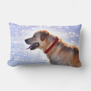 Golden Labrador Retriever Dog-lover Gift Lumbar Cushion