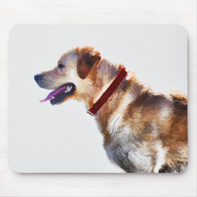 Golden Labrador Retriever Dog-lover Gift Mouse Pad (Front)