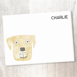 Golden Labrador Retriever Dog Personalized Post-it Notes