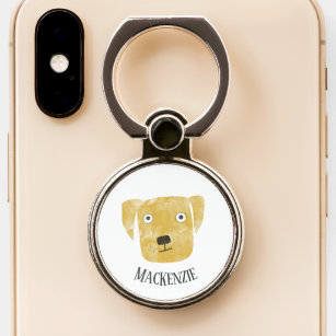 Golden Labrador Retriever Dog Phone Ring Stand