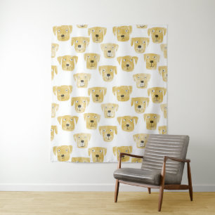 Golden Labrador Retriever Dog Tapestry