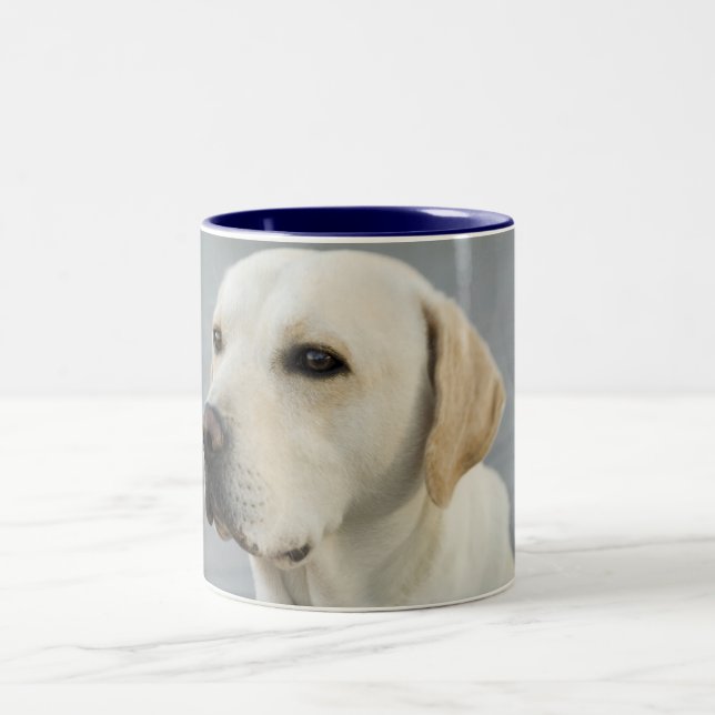 Golden Labrador Retriever Photograph Two-Tone Coffee Mug (Center)